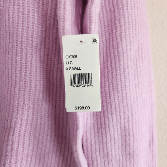 Velvet By Graham & Spencer Wool Yak Gigi Crew Neck Sweater Size XS NWT $198 - Picture 4 of 11